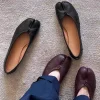 Femmes chaussures de Ballet plates Tabi bout en forme de chaussures plates simples Femme sabot de cochon chaussures de loisirs mocassins souples Femmes chaussures décontractées Femme