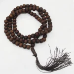 Perles de prière Bracelet en bois de santal naturel hommes Bracelet de perles de méditation pour femmes 10mm 99 perles de prière chapelet décoration suspendue