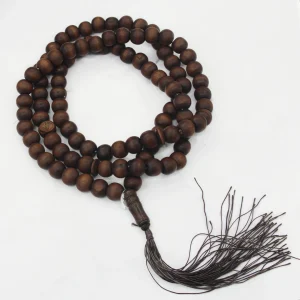 Perles de prière Bracelet en bois de santal naturel hommes Bracelet de perles de méditation pour femmes 10mm 99 perles de prière chapelet décoration suspendue