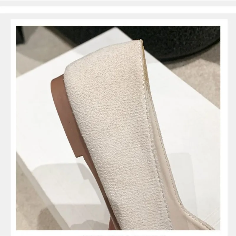 chaussures plates polyvalentes à la mode, chaussures simples pointues, perle d'eau, diamant, nouveau style nickel é, printemps et automne 2024