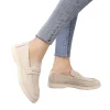 chaussures confortables à fond plat pour femmes, faciles à porter, style britannique, nouveau style, cuir pu, matériau intérieur, surfac en velours, printemps automne