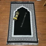Ensemble de tapis de prière 110x70cm, tapis de prière islamique musulman, couverture de culte de voyage, tapis de prière musulman Portable pour l&rsquo;extérieur, cadeaux du Ramadan 2025