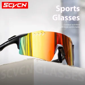 SCVCN lunettes de soleil photochromiques en plein air sport vélo lunettes de cyclisme homme vtt lunettes d&rsquo;escalade lunettes femmes conduite vélo lunettes