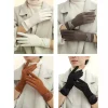 1 paire de gants en daim pour femmes, gants d'hiver en velours, élégants pour écran tactile, équitation, conduite, garde au chaud en plein air, cadeau de noël