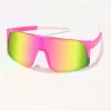 lunettes de soleil de sport enveloppantes pour femmes et hommes, grandes lunettes de soleil une pièce pour cyclisme, pêche, ski, mode uv400