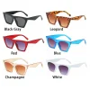 lunettes de soleil carrées pour femmes, style tendance, vintage, protection uv400, streetwear d'été