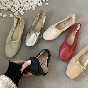 Chaussures élégantes femme chaussures plates bout carré décontracté femme baskets nœud papillon Modis robe été nouveau papillon 2025 ballerines chaussures Wom Chaussures élégantes femme chaussures plates bout carré décontracté femme baskets nœud papillon Modis robe été nouveau papillon 2025 ballerines chaussures Wom