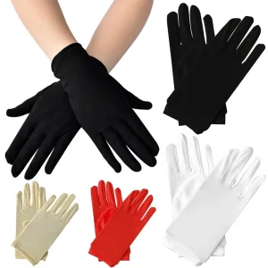 Gants d&rsquo;été en Satin pour femmes, protection solaire, fins, couleur unie, pour spectacle de cérémonie, danse, gants de conduite respirants