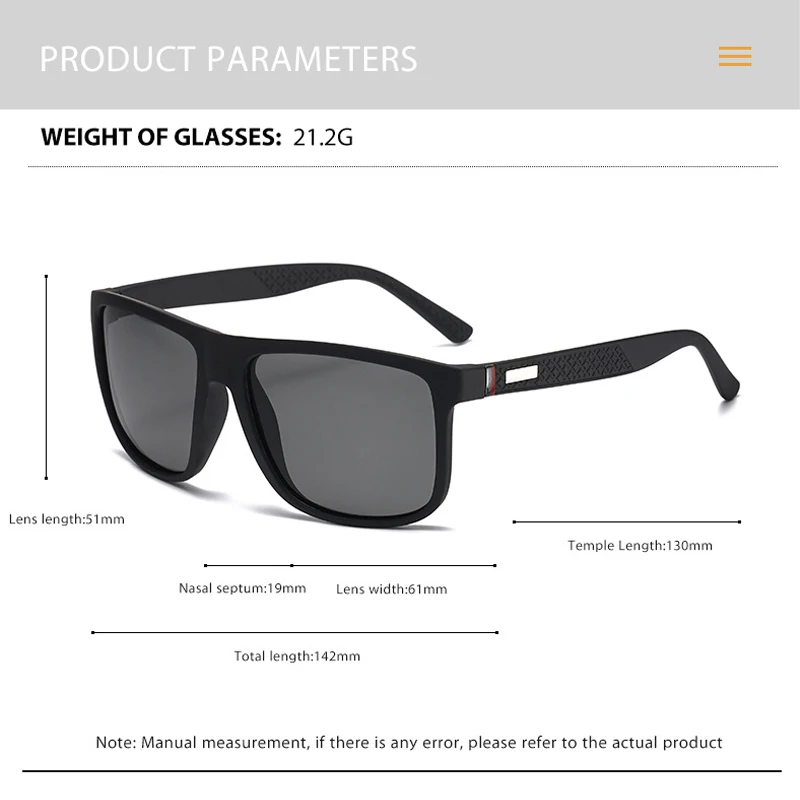 lunettes de soleil de style sport décontracté, lunettes de soleil haut de gamme, nouvelles lunettes de conduite polarisées à la mode 182