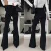 Pantalon évasé pour femmes, élégant, ventre, nouveau bureau, Sexy, Y2K, Chic, taille haute, Slim Fit, levage des hanches, Long, 2025