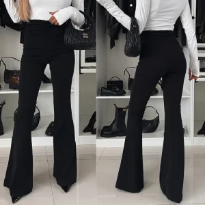 Pantalon évasé pour femmes, élégant, ventre, nouveau bureau, Sexy, Y2K, Chic, taille haute, Slim Fit, levage des hanches, Long, 2025