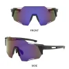 lunettes de soleil de sport coupe vent pour hommes et femmes, protection uv extérieure, lunettes de cyclisme, moto tout terrain, lunettes de vélo, 2024
