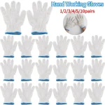 Gants de travail pour les mains, Protection de poignée de sécurité, gants de travail pour hommes et femmes, barbecue en coton épais, gants de travail blancs, gants de Protection du travail