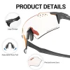 scvcn lunettes de cyclisme photochromiques uv400 lunettes de vélo sport vtt sports de plein air golf camping oculaires de conduite