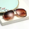 oversized square sunglasses for women men brand luxury designer sun glasses metal retro fashion trend driving eyewear uv400