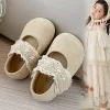 enfants chaussures plates bout rond doux enfants maryjanes style coréen semelle souple 2025 automne nouvelles filles princesse chaussures décontracté antidérapant