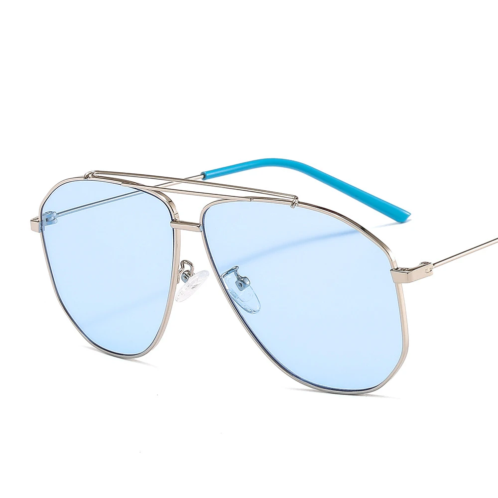 Lunettes de soleil à monture en métal rétro ciassique pour hommes et femmes, happator vintage des années 90, double pont, nuances unisexes, UV400, nouvelle tendance, 2023