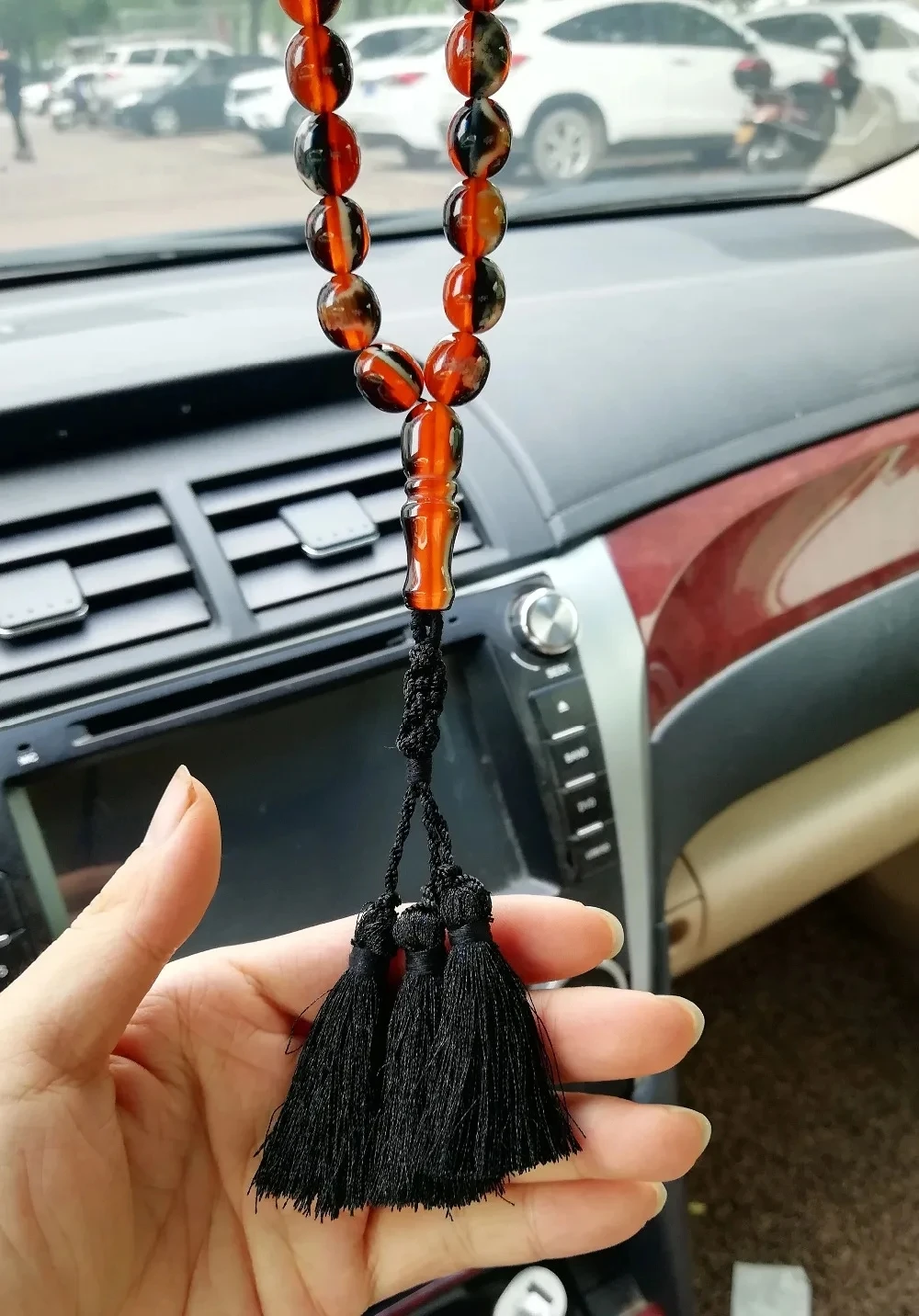 Chapelet de perles de prière ambre islamique, voiture musulmane Tasbih, domicile, bureau – Image 4