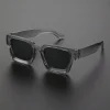 lunettes de soleil unisexes en plastique, monture carrée, à la mode, pour la photographie de rue et les voyages à la plage, accessoires de conduite, 1 pièce