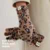 gants d'hiver chauds et épais pour femmes, longs doublés en peluche, doigts, mode pour les déplacements, respirants, antidérapants, polaire en polyester