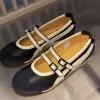 chaussures de ballet pour femmes, bout rond, boucle plate, peu profondes, décontractées, sport, quotidien, bureau, banlieue, simples, nouvelle collection printemps 2025