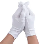 Gants blancs en pur coton pour les devoirs, la papeterie, les avantages économiques, la protection du travail, la sueur, le grill