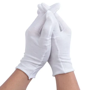 Gants blancs en pur coton pour les devoirs, la papeterie, les avantages économiques, la protection du travail, la sueur, le grill
