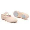 chaussures de ballet en toile pour filles, pantoufles de danse, chaussures de danse pour adultes, femmes et enfants, yoga classique, semelle fendue, cuir souple