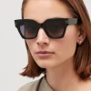 lunettes de soleil carrées surdimensionnées chics, grande monture haut de gamme, protection uv pour femmes, design tendance et élégant pour l'été