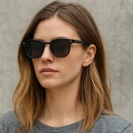 Lunettes de soleil rondes vintage à la mode pour femmes et hommes, classiques rétro, mode extérieure, pare-soleil uv400, lunettes de plage et de voyage