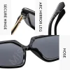 2025 lunettes de soleil pour femmes marque de luxe nuances lunettes vintage haute qualité glasse carré marque concepteur femme lunettes oculos