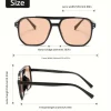 1 pièce de lunettes de soleil carrées simples à double faisceau pour femmes, unisexe est un incontournable, adaptées à une variété d'occasions
