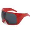 lunettes de soleil surdimensionnées pour hommes, anti vent, grandes nuances, mode futuriste, bouclier futuriste, uv400, cyclisme moto