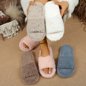 2025 nouveau décontracté moelleux femmes appartements pantoufles maison concepteur femme chaussures mode luxe flou hiver peluche élégant diapositives femmes 2025 nouveau décontracté moelleux femmes appartements pantoufles maison concepteur femme chaussures mode luxe flou hiver peluche élégant diapositives femmes