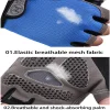 gants de sport coordonnants et respirants pour homme et femme, accessoire d'entraînement sans doigts, de gymnastique, de fitness, de musculation, d'exercice, de cyclisme et de vélo