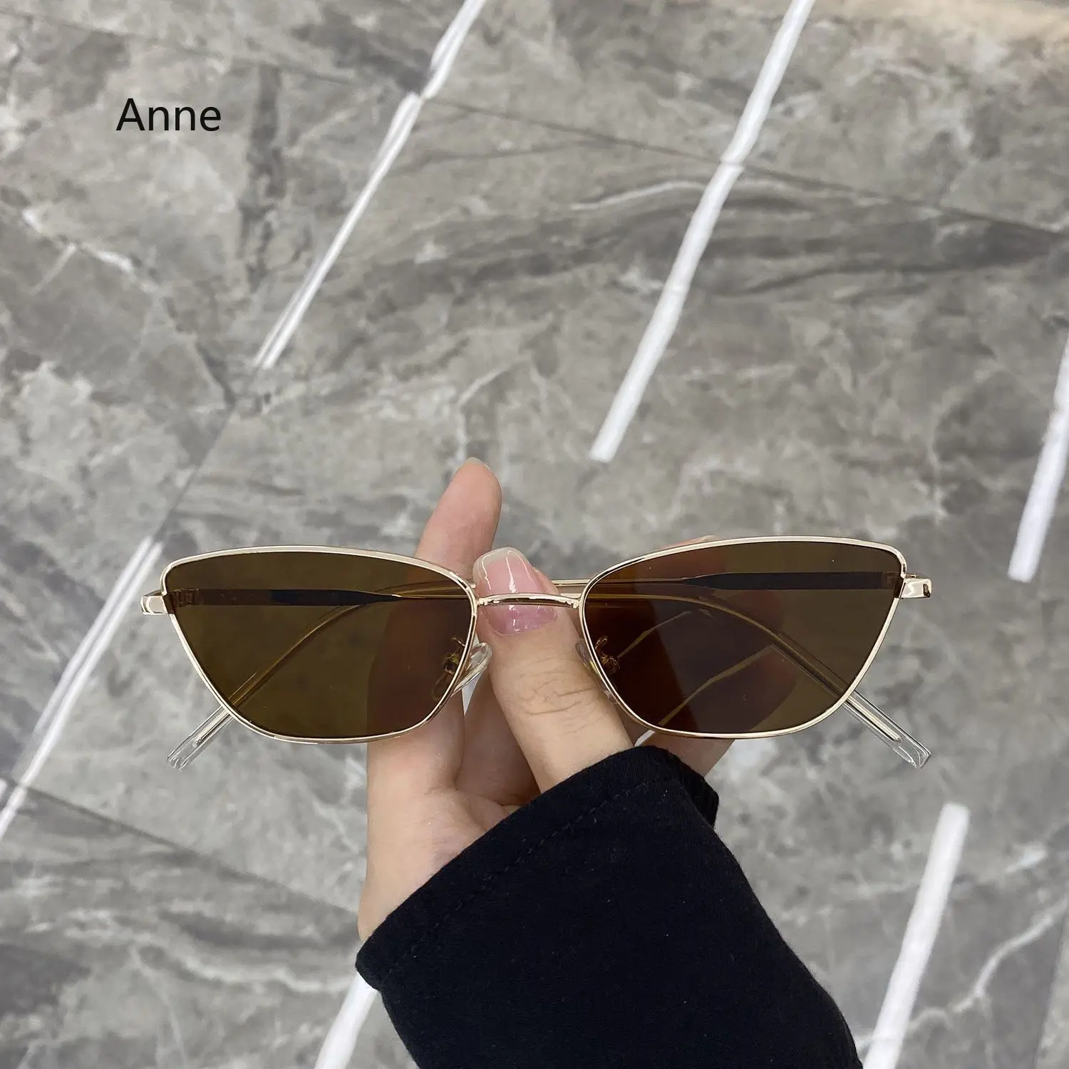 Sunglasses Women Classic Fashion Oversized Anti-Reflective Mirror Vintage Square Metal Sun Glasses Men Driving Eyewear UV400