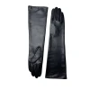 gants longs en cuir pu pour femmes, sexy, pour dîner, danse, écran tactile, compatibles avec les gants de spectacle de danse, amusants et élégants