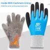 gants thermiques de sécurité pour le travail, 1 paire, imperméables, antidérapants, en caoutchouc, pour jardin, pour travailleurs, constructeur, protection des mains, hiver