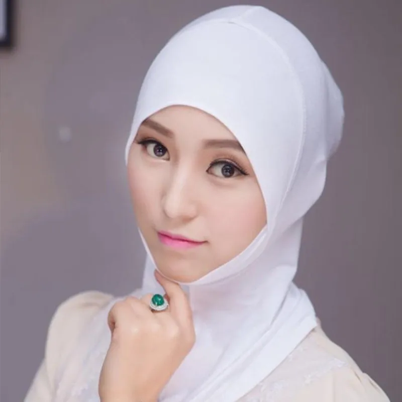 Foulard de tête en coton pour femmes musulmanes, sous-écharpe, hijab commandé, turban, enveloppement de sauna, casquette, châle, écharpe Islam, bande de sauna intérieure, bonnet