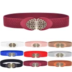 Ceinture élastique rétro extensible pour femmes, large, accessoire de mode pour filles, adapté à l&rsquo;appariement de jupes, pantalons, robe, gagnant