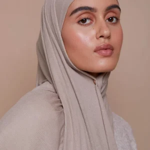 Écharpe Hijab en Jersey de Bambou pour Femme, artificiel astique, Respirant, Fil, Doux, Rayé, Sauna, Bandana, Nouvelle Collection