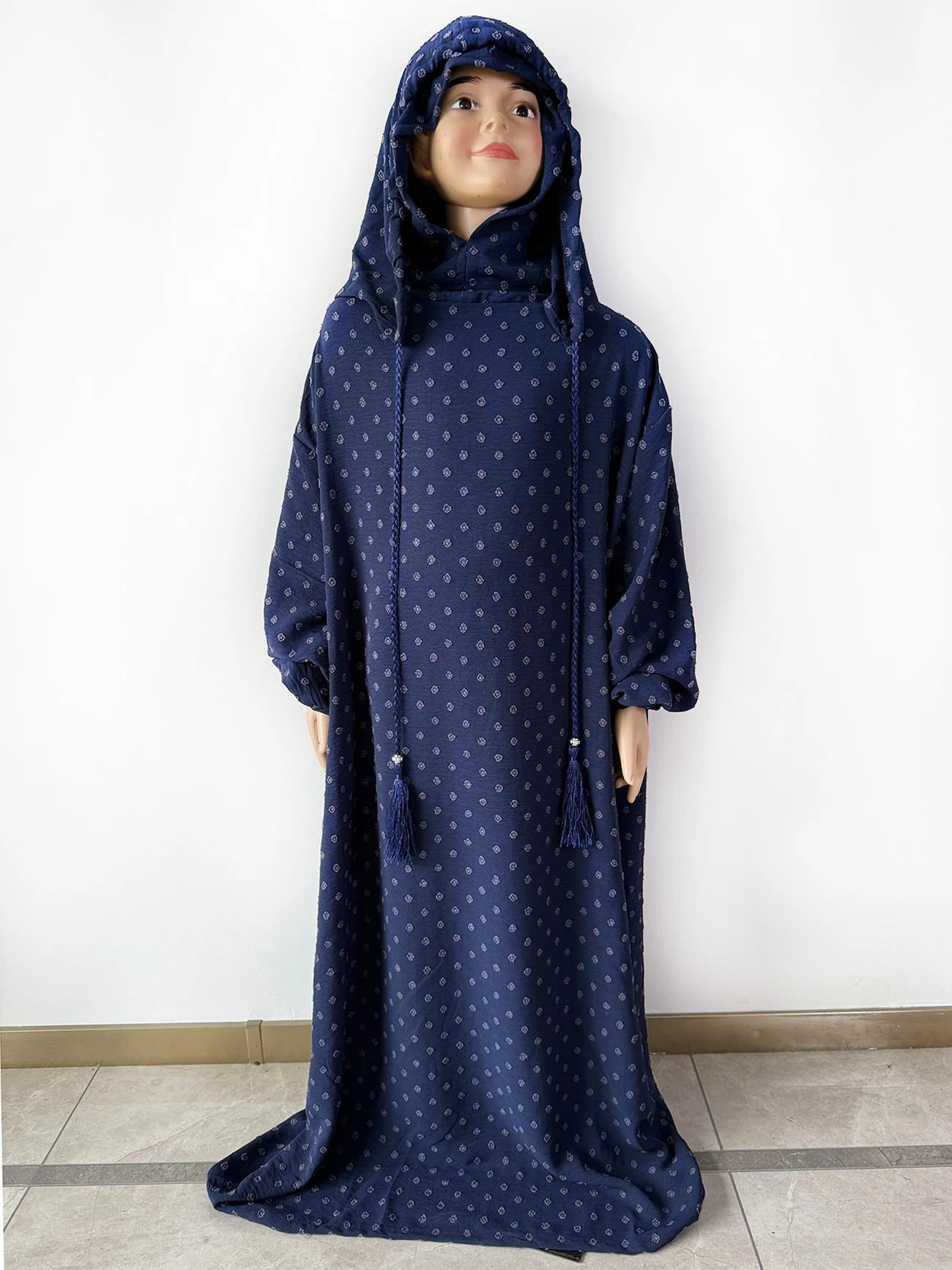 Filles enfants Eid coton prière vêtement Long Khimar Hijab filles musulmanes Robe islamique couverture complète Robe turquie Abaya pour Ramadan