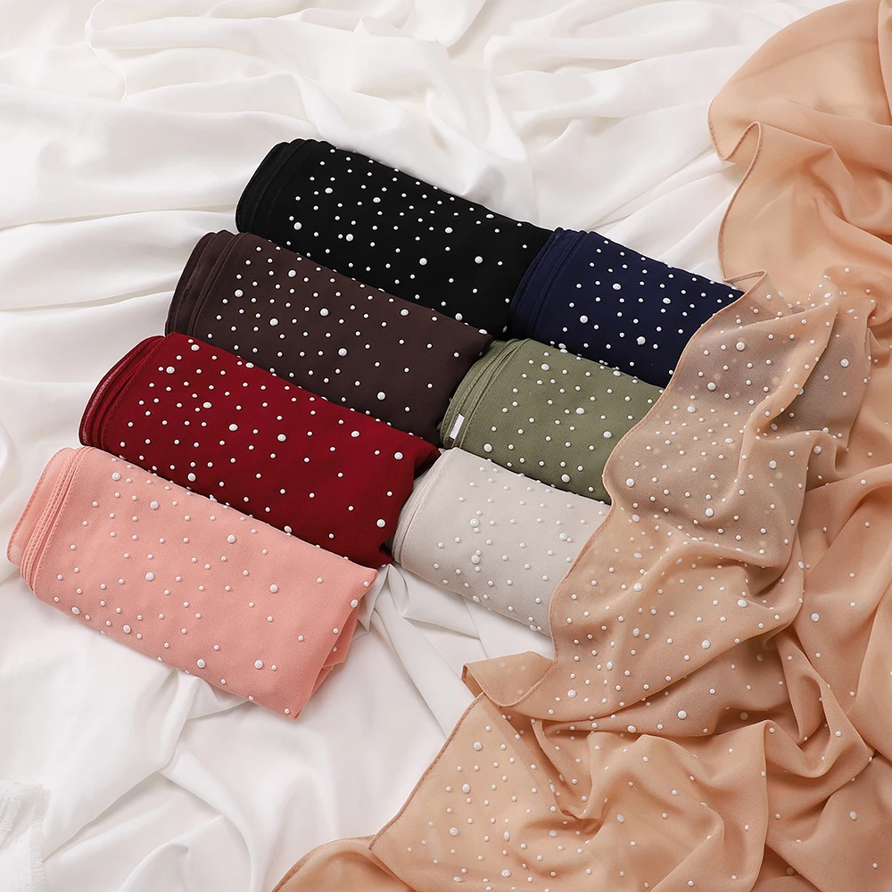 Nouveau foulard en mousseline de soie en porcelaine, hijab islamique, châles et écharpes pour femmes musulmanes, foulard tudung bawal