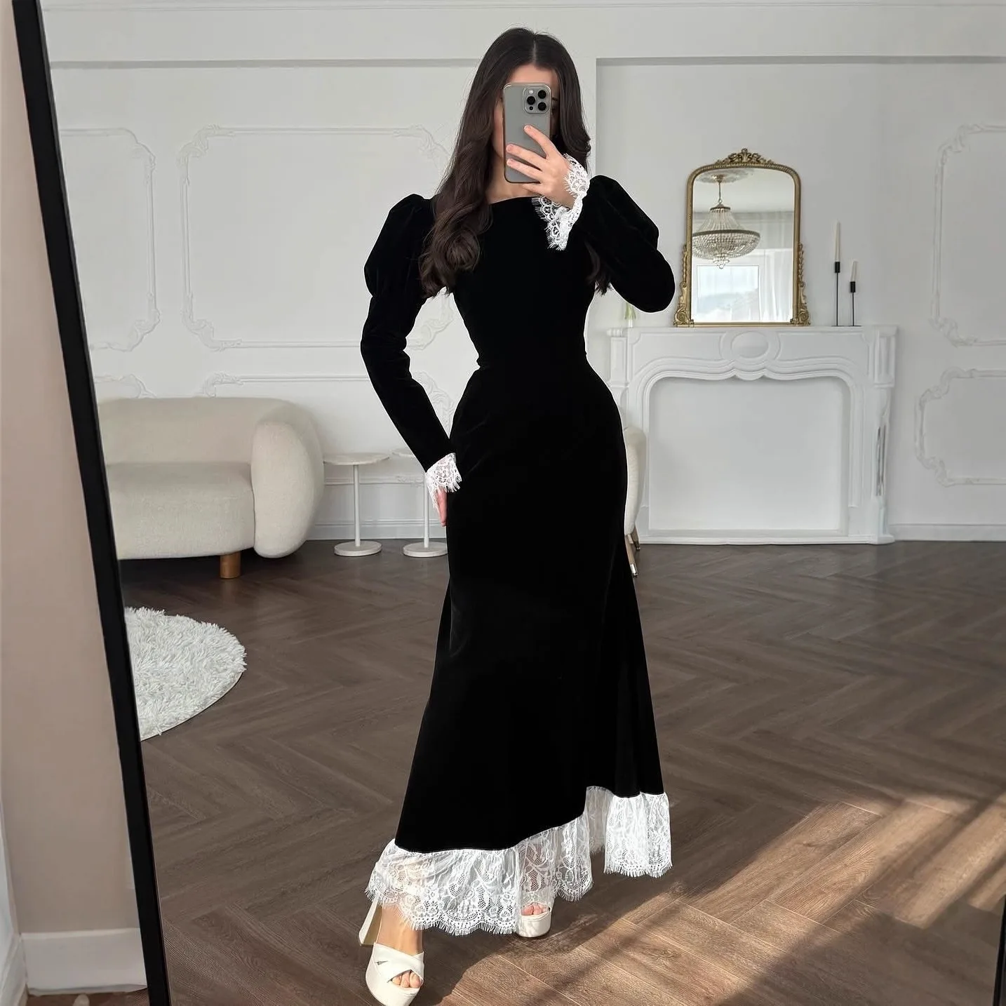Eid Robe musulmane Abaya femmes robes de soirée Jalabiya dentelle caftan Islam robes Ramadan maroc dubaï Abayas arabe longue Robe