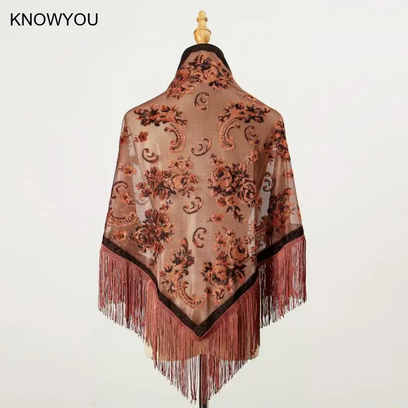 Châle en velours pour femme musulmane, écharpe à pampilles, pashmina solide, étole de plage, hijab musulman, cadeaux de vacances, 140×70 cm