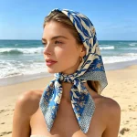 Nouveau Foulard en Satin 2026 pour Femme, Imprimé, Bandana, Petit Cache-cou, Hijab, Châle Carré pour Femme et Fille