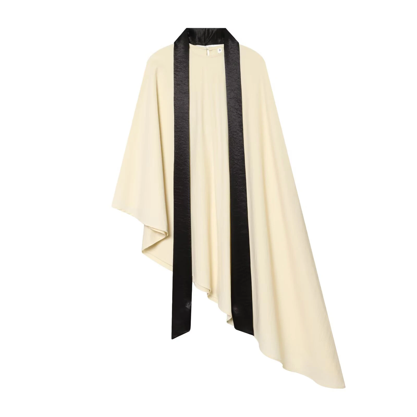 Nouvelle tenue d&rsquo;été pour femmes avec un style européen et américain, chemise à col rond et décoration asymétrique en écharpe