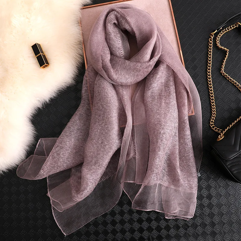 Injwool-Écharpe de Marque pour Femme, Foulard Solide, Pashmina, Châles et Round Big Size, Serviette de Plage, Bandana, Hijab Musulman
