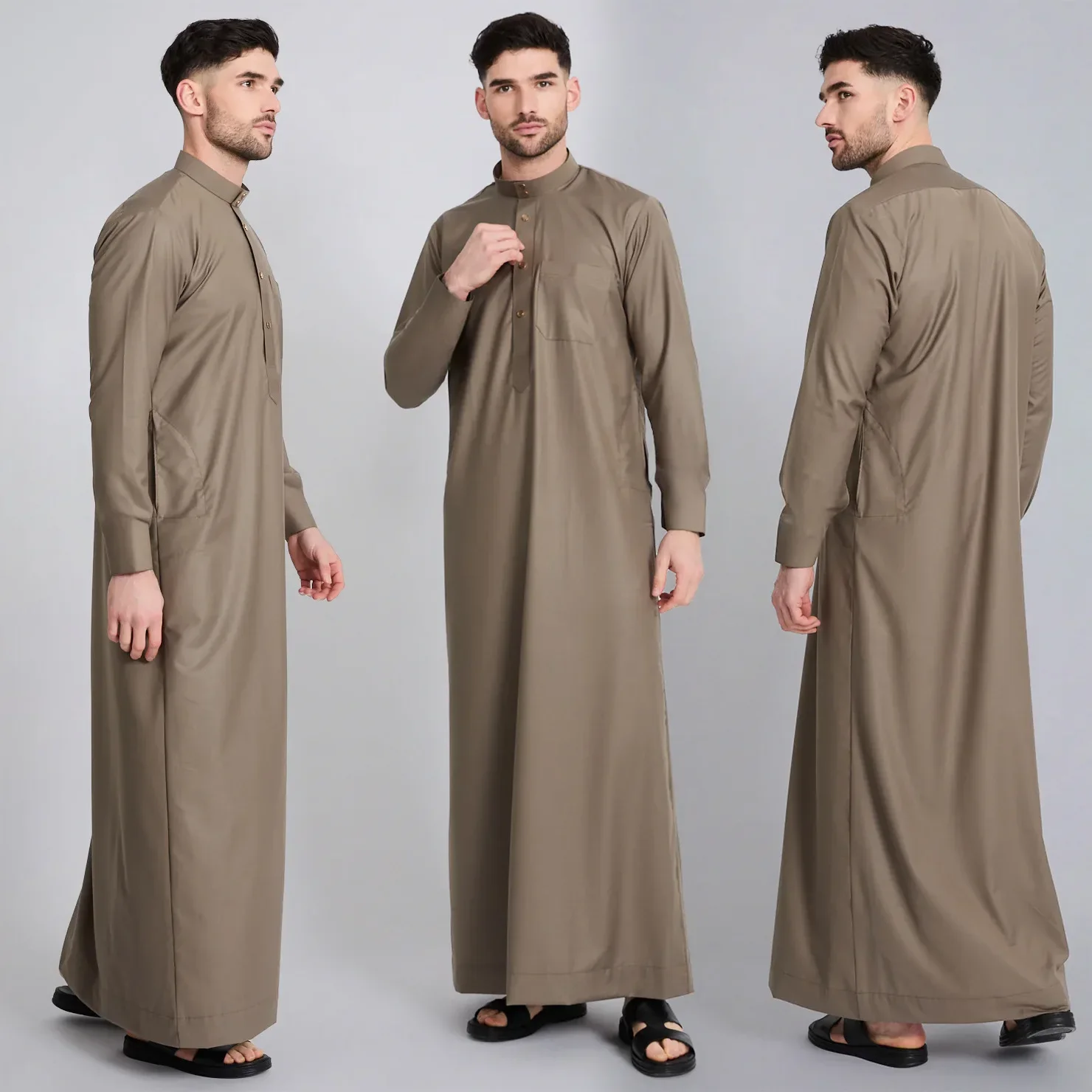 Vêtements modestes pour hommes musulmans : Jalabiya blanche, Thobe, Kurta arabe, Pyjama, Kaftan de Dubaï, Abaya, Jubba, Daffah, Dishdasha, Robe de prière