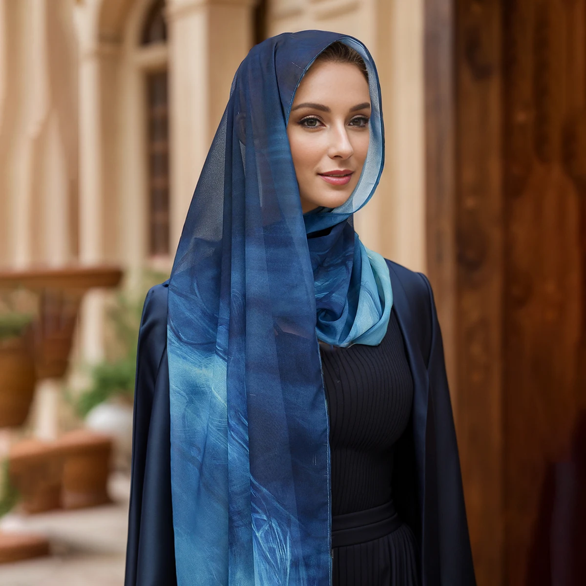 Hijabs en Mousseline de Soie Imprimée pour Femme, Châles, Turban, Foulard Musulman, à la Mode, Enveloppes de Sauna, Turban Islamique, Nouvelle Collection
